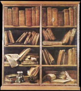 Bookshelves c. 1725 by Giuseppe Maria Crespi