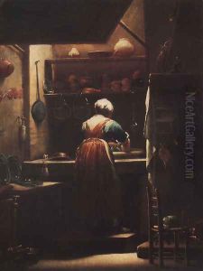 Scullery Maid by Giuseppe Maria Crespi