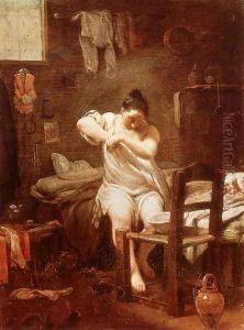 The Flea 1707-09 by Giuseppe Maria Crespi