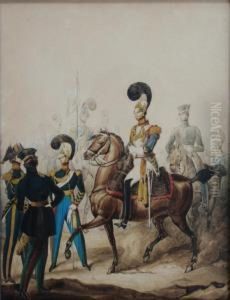 Undress Parade And Full Dress Of The Blues by William Heath