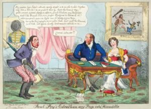 Paul Pry""""s Extrachan-ary Peep Into Piccadillo by William Heath