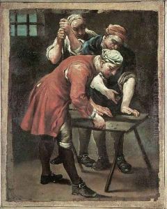 Dice Players by Giuseppe Maria Crespi