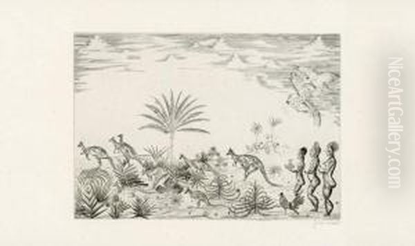 Atlas. Poeme D'andre Suares, Grave Au Burin Par Joseph Hecht. 1928 - view 1