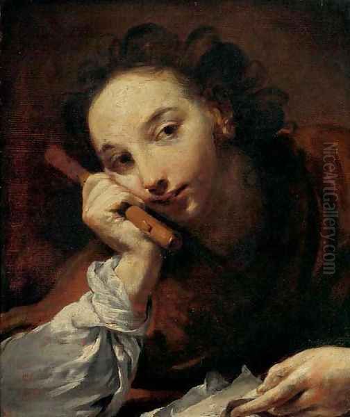 Boy with a flute - view 1