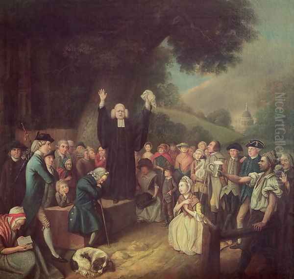 George Whitefield preaching - view 1