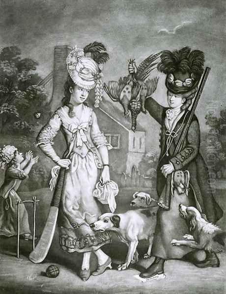Miss Wicket and Miss Trigger, 1778 - view 1