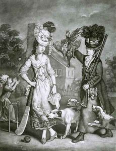 Miss Wicket and Miss Trigger, 1778 by John Collet