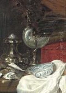 A Nautilus Cup With A Silver Salt by Willem Claesz. Heda