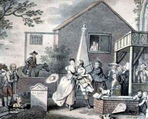 Group at a Church Porch by John Collet