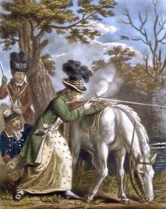 The Ladies Shooting Poney 1780 by John Collet