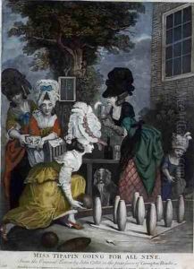 Miss Tipapin Going for All Nine, 1779 by John Collet