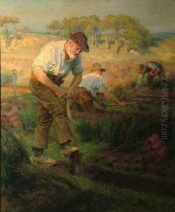 Draining The Marsh by Ralph Hedley
