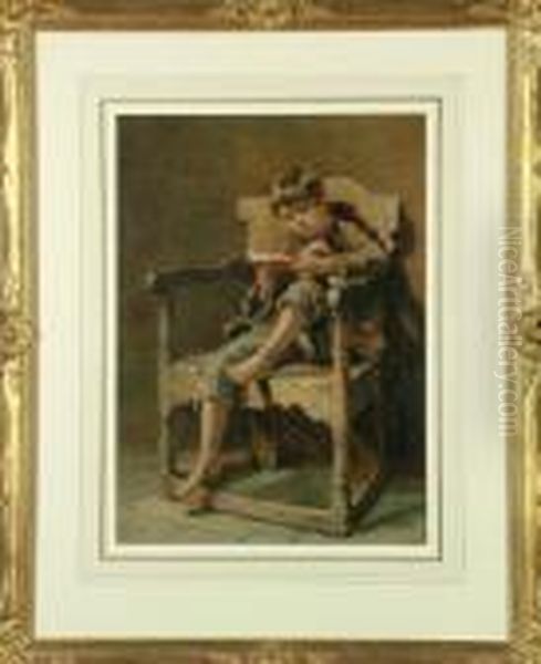 The Young Student (john Irwin) In The Artist's Studio - view 1