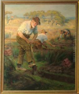 Draining The Marsh by Ralph Hedley