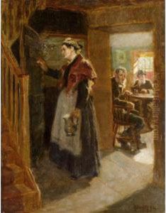 Chalking In The Score by Ralph Hedley