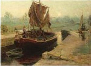 Through The Loch by Ralph Hedley