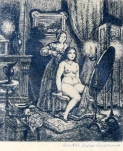 Kvinnor Vid Spegel by Bertil Bull Hedlund