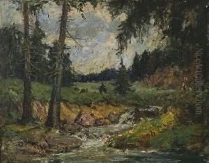 "der Waldbach". by Hans Heider