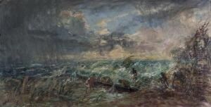 Fischerboote Bei Sturmischer
See. by Hans Heider