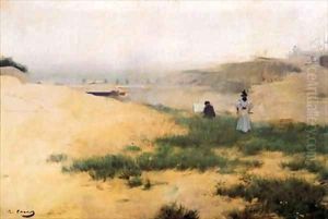 Landscape with Figures by Ramon Casas