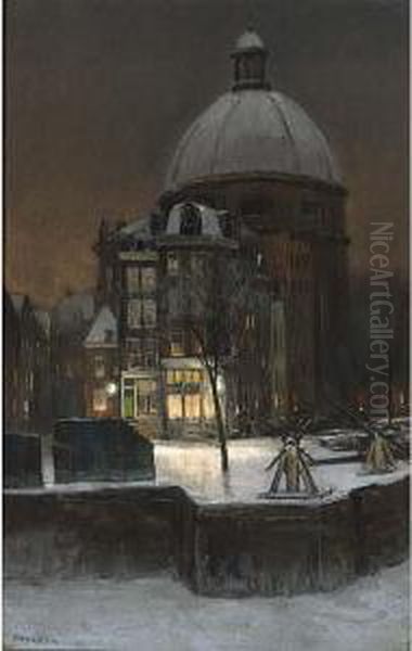 A View Of The Luther Church In Winter Time, Amsterdam - view 1