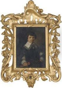 Portrait Of A Gentleman, Half-length, His Gloves In His Righthand