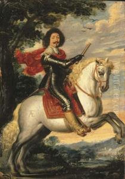 Equestrian Portrait Of A Gentleman - view 1