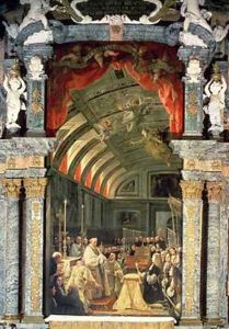 Holy Communion of Charles II (1661-1700) and his Court, 1690 by Claudio Coello
