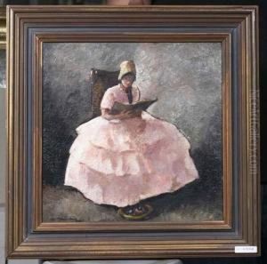 Dame In Ballkleid.