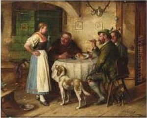 Tyrolean Dinner by Johann Adalbert Heine