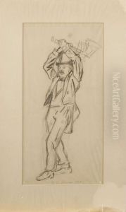 Man Med Yxa by Thomas Theodor Heine