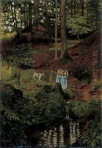 Die Kinder Im Walde by Thomas Theodor Heine