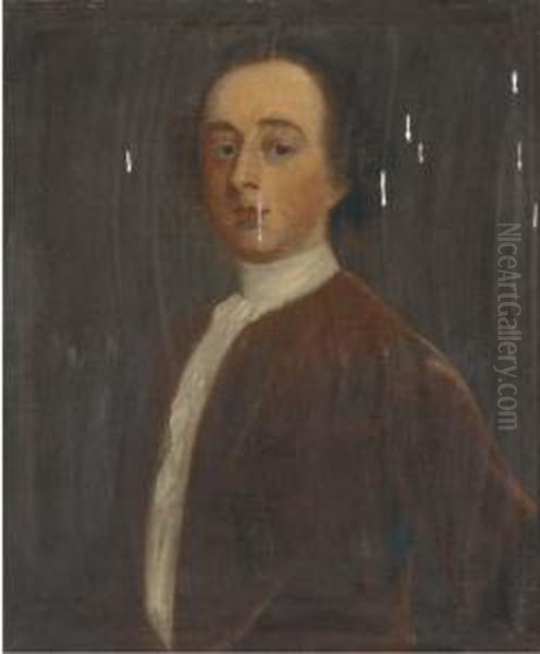 Portrait Of A Gentleman, 
Traditionally Identified As Lord Weymouth,bust-length, In A Brown Coat 
And White Stock - view 1
