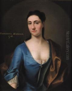 Portrait Of Margretta Marsham by John Theodore Sen Heins