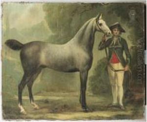 Cheval Tenu Par Un Valet Dans Un Paysage Cheval Tenu Par Un Valet Dans Un Paysage