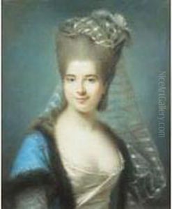 Portrait De Madame Antoine Seguier, Nee Vastal. by Johann Ernst, Julius Heinsius