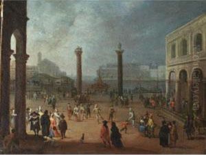 Venezia, Carnevale In Piazza San Marco by Joseph Heinz I