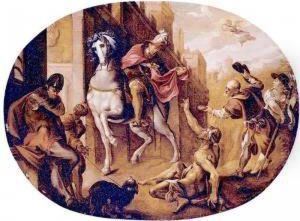 Saint Martin Dividing His Cloak by Joseph Heinz I