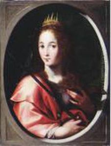 Saint Catherine Of Alexandria by Joseph Heinz I