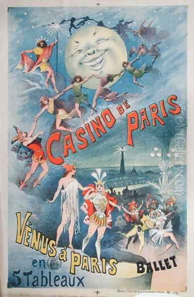 Poster advertising the Revue 'Venus a Paris' at the Casino de Paris (late 19th century) - view 1