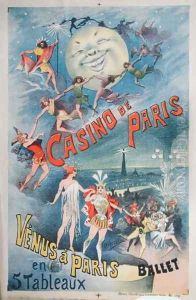 Poster advertising the Revue 'Venus a Paris' at the Casino de Paris (late 19th century) by Alfred Choubrac