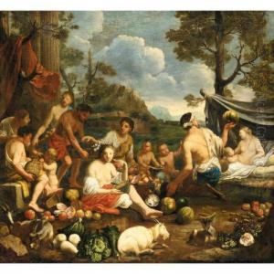 An Allegory Of Spring by Johann Heiss