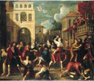 The Rape Of The Sabines by Johann Heiss