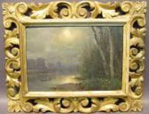 Moonlit River by Joseph Antonio Hekking