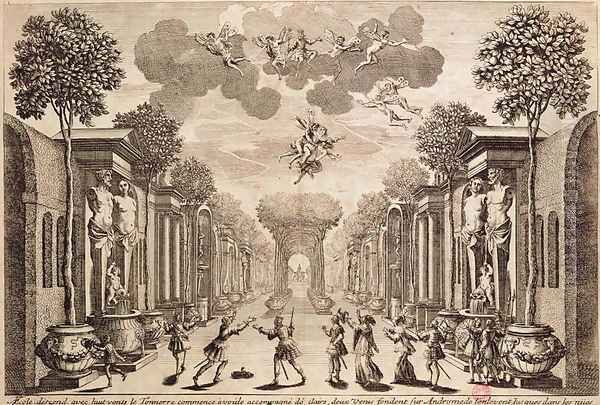 Set design for 'Andromede' - view 1