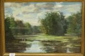 Parkvijver by Fransiscus Willem Helfferich