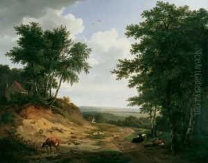 Landschaft Mit Hirtenstaffage. by Pierre Jean Hellemans