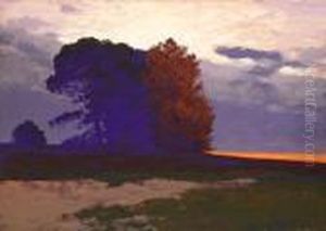 Markische Landschaft. by Rudolf Hellgrewe