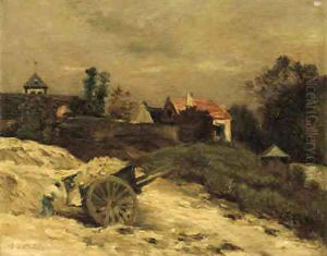 Harvesting Hay by Jean-Charles Cazin