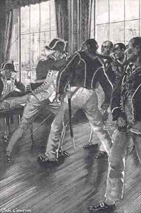 A Scene on board the flagship during the Mutiny of the Nore by John Cameron